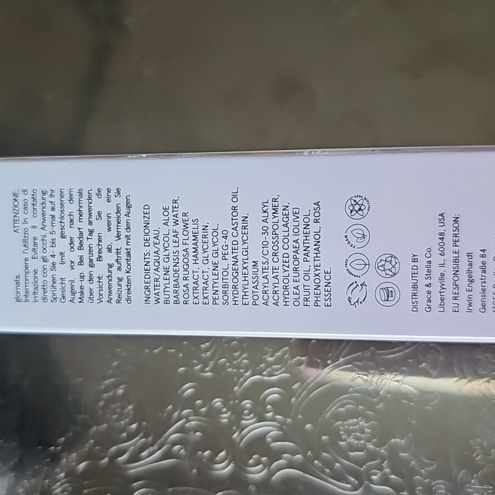NIB Grace & Stella Rose Spray Hydrating Facial Mist 1 Fl Sealed - Picture 6 of 7